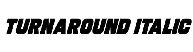 Turnaround Italic  Fuentes Gratis Descargar