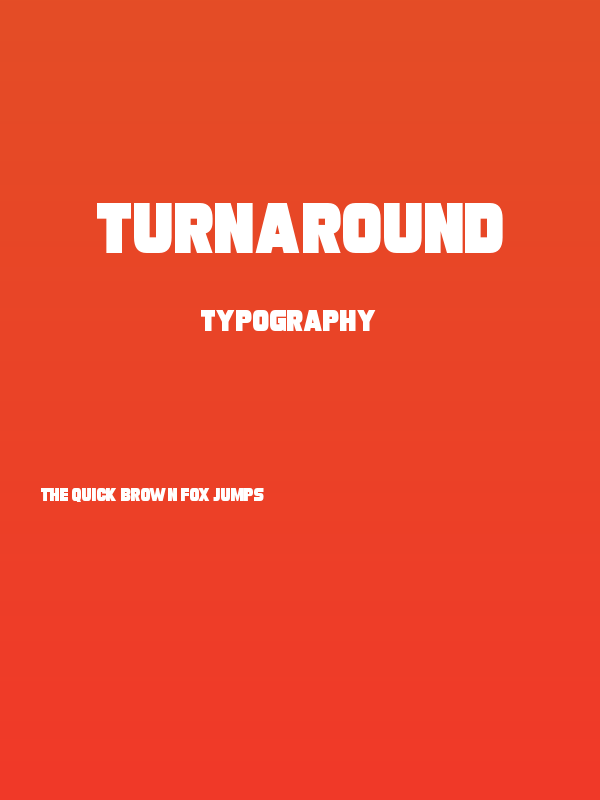 Turnaround Poster