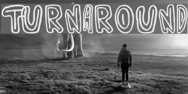 Turnaround Font examples