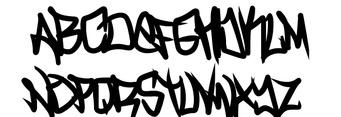 Turnt Up Bold Font LOWERCASE