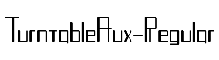 TurntableAux-Regular  免费字体下载