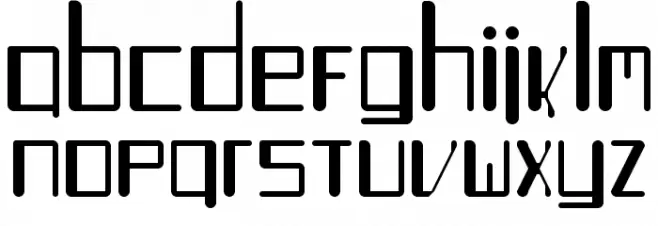 TurntableAux-Regular Шрифта строчной