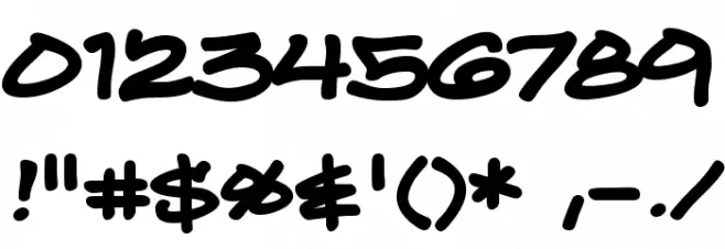 Turntablz BB Bold Font OTHER CHARS