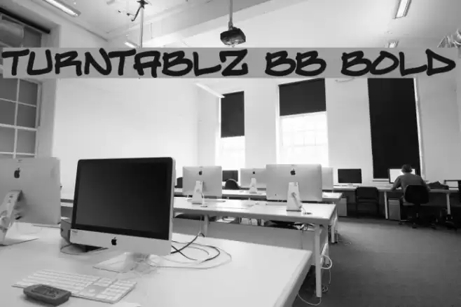 Turntablz BB Bold Font examples