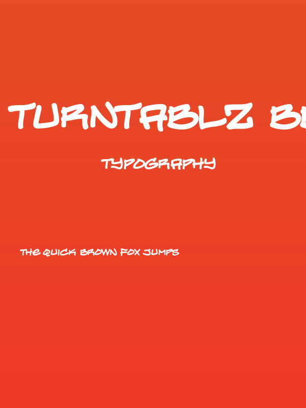 Turntablz BB Bold Poster