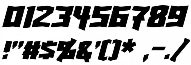Turok Italic Font OTHER CHARS