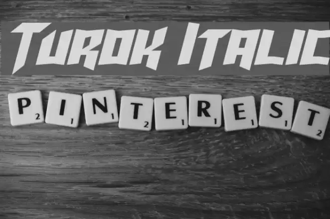 Turok Italic Font examples