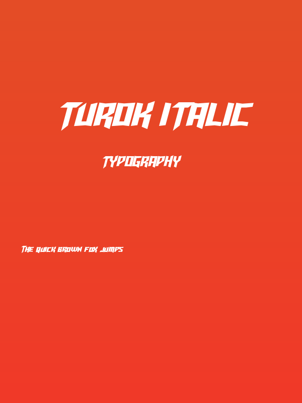 Turok Italic Poster