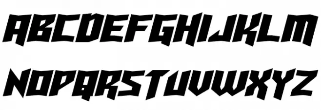 Turok Italic फ़ॉन्ट लोअरकेस