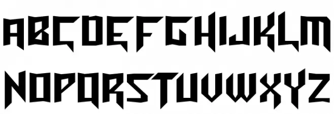 Turok Normal Schriftart Groß