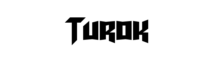 Turok  フリーフォントのダウンロード
