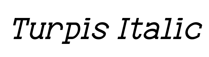 Turpis Italic  Frei Schriftart Herunterladen