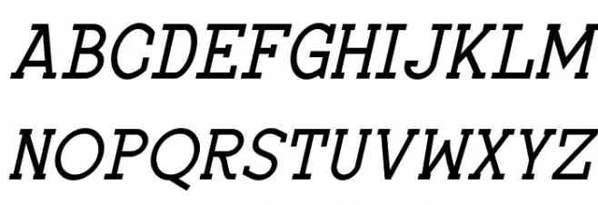 Turpis Italic 字体 大写