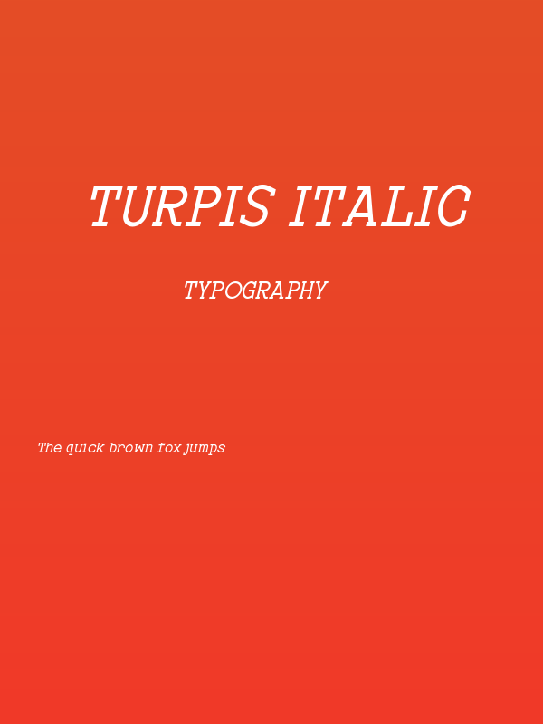 Turpis Italic Poster