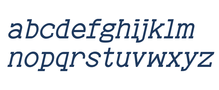 Turpis Italic Lowercase