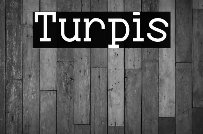 Turpis Font examples