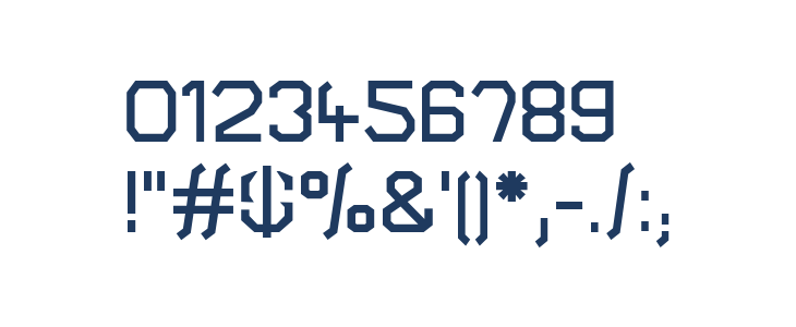 Turret Road Bold Other Characters