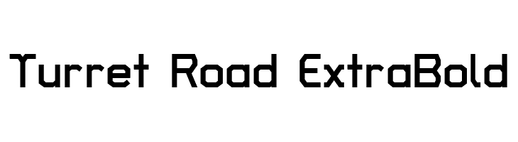 Turret Road ExtraBold  Frei Schriftart Herunterladen