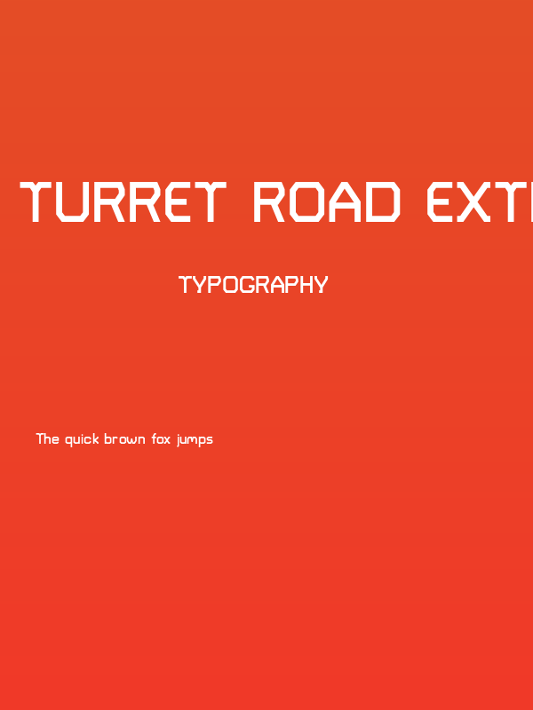 Turret Road ExtraBold Poster