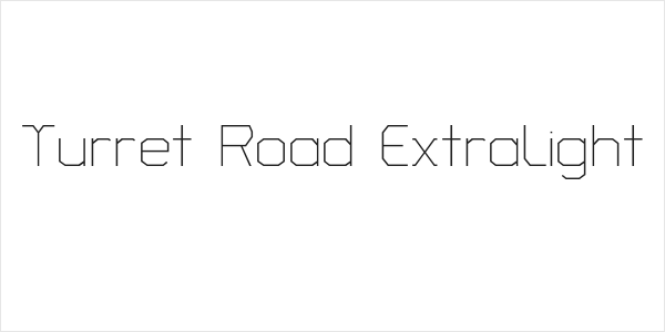 Turret Road ExtraLight Logo