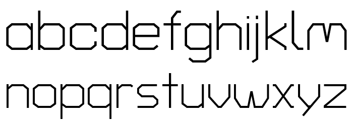 Turret Road Light Font LOWERCASE