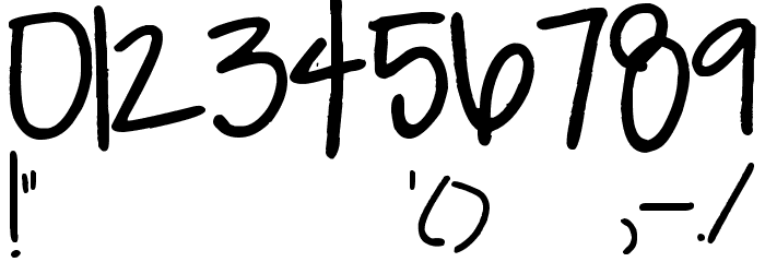 Turtle Club Font OTHER CHARS