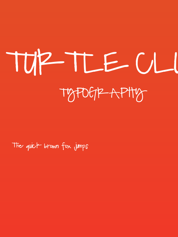 Turtle Club Poster