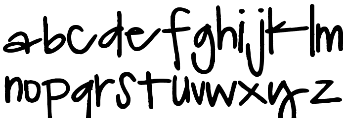 Turtle Club Font LOWERCASE