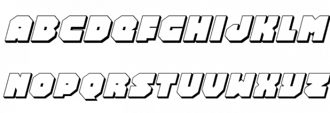 Turtle Mode 3D Italic Polices MINUSCULES