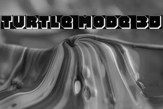 Turtle Mode 3D Font examples