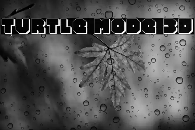 Turtle Mode 3D Font examples