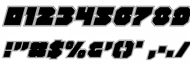 Turtle Mode Academy Italic Font OTHER CHARS