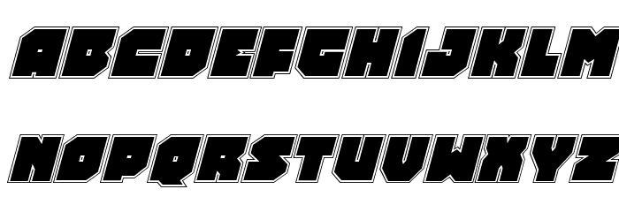 Turtle Mode Academy Italic Шрифта ВЕРХНИЙ