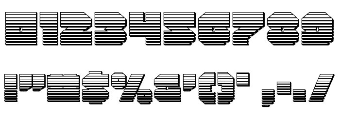 Turtle Mode Chrome Font OTHER CHARS