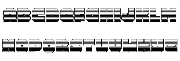 Turtle Mode Chrome Font LOWERCASE