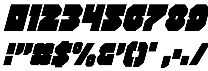 Turtle Mode Condensed Italic Font OTHER CHARS