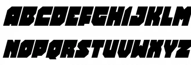 Turtle Mode Condensed Italic Schriftart Groß