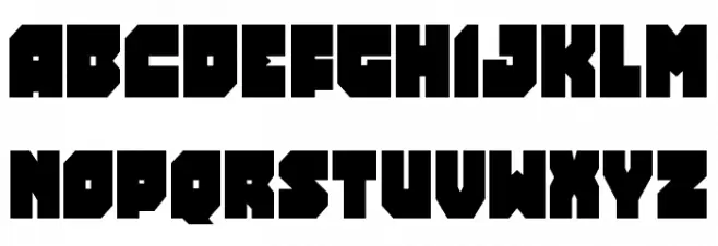 Turtle Mode Condensed Schriftart Groß