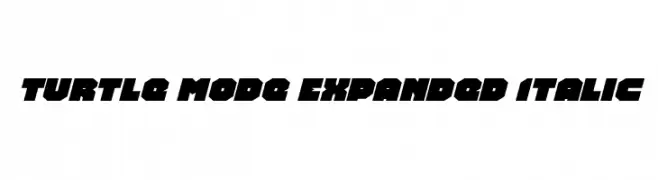 Turtle Mode Expanded Italic  Fuentes Gratis Descargar