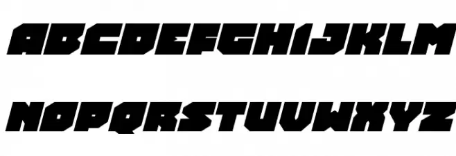 Turtle Mode Expanded Italic फ़ॉन्ट अपरकेस