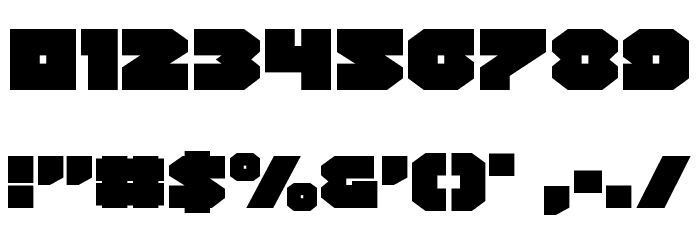 Turtle Mode Expanded Font OTHER CHARS