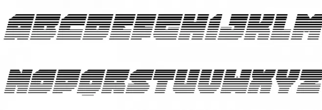 Turtle Mode Gradient Italic Schriftart Groß