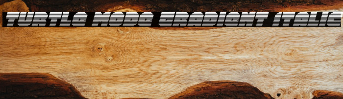 Turtle Mode Gradient Italic Example 1