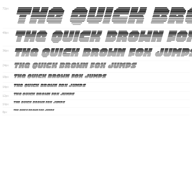 Turtle Mode Gradient Italic Waterfall