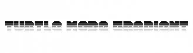 Turtle Mode Gradient  Frei Schriftart Herunterladen