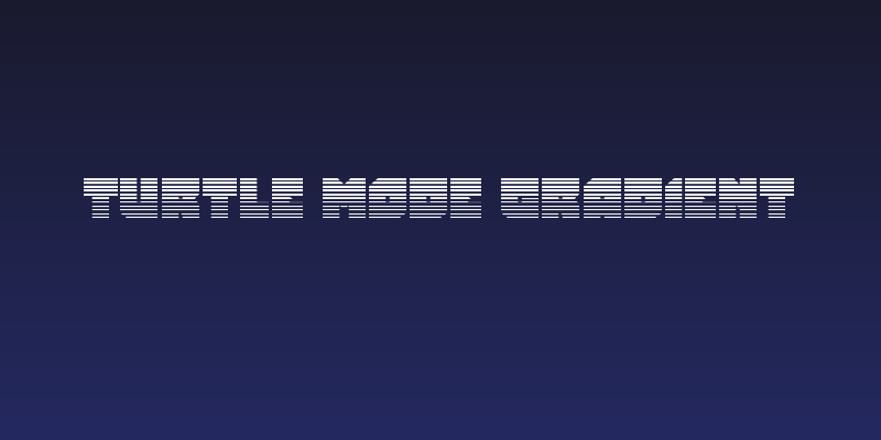 Turtle Mode Gradient Social Header
