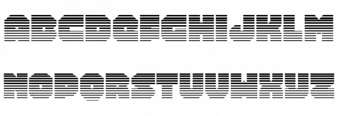 Turtle Mode Gradient Шрифта строчной