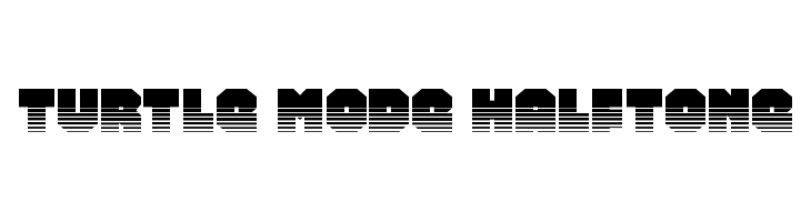 Turtle Mode Halftone  フリーフォントのダウンロード
