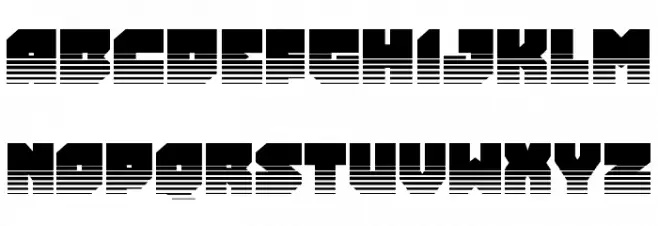 Turtle Mode Halftone Schriftart Groß