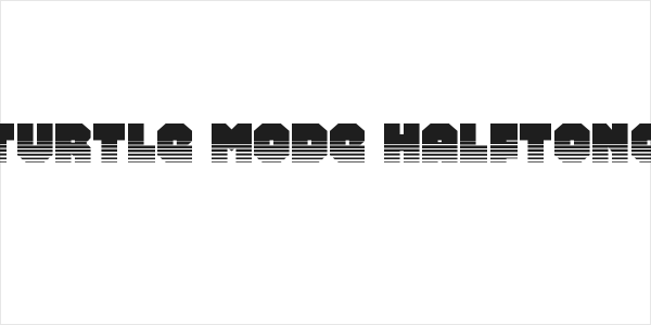 Turtle Mode Halftone Logo